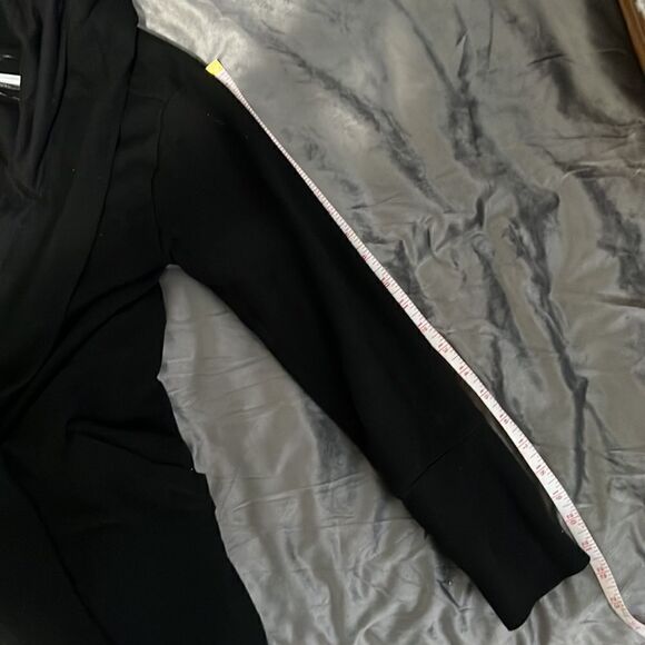 DKNY Black Hooded Cardigan W Pockets Size Small - Picture 8 of 10